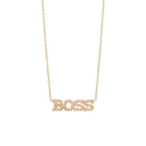 Diamond 'BOSS' Necklace