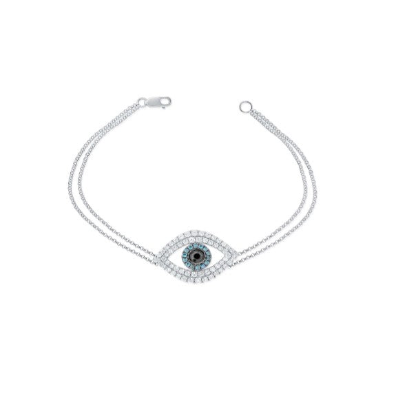 Diamond Evil Eye Bracelet