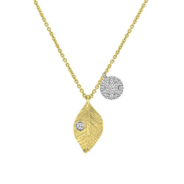 Diamond Leaf Necklace