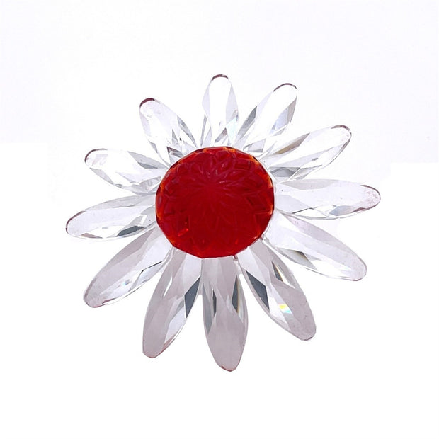 Swarovski Crystal Red Marguerite