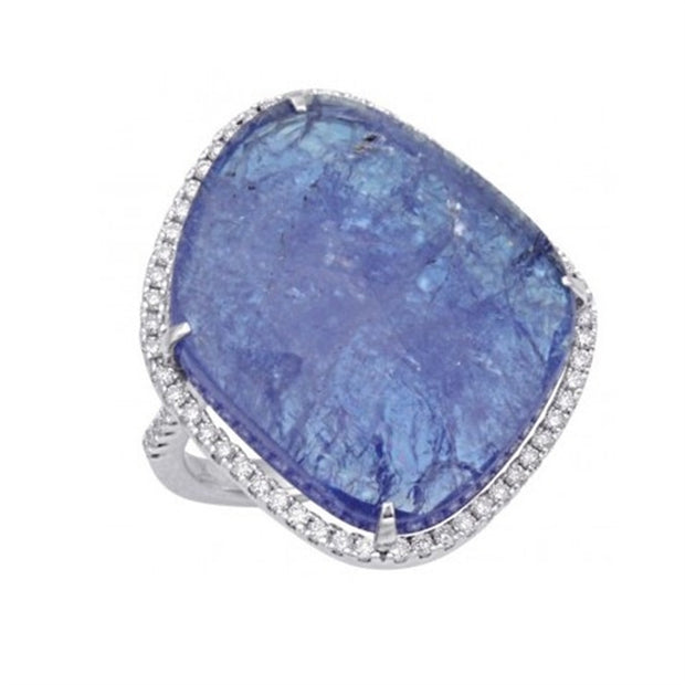 Tanzanite and Diamond Ring