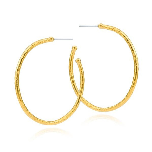 24K Hoop Earrings