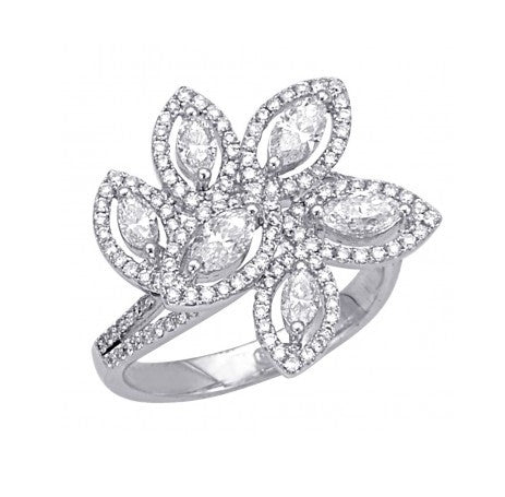 Diamond Flower Ring