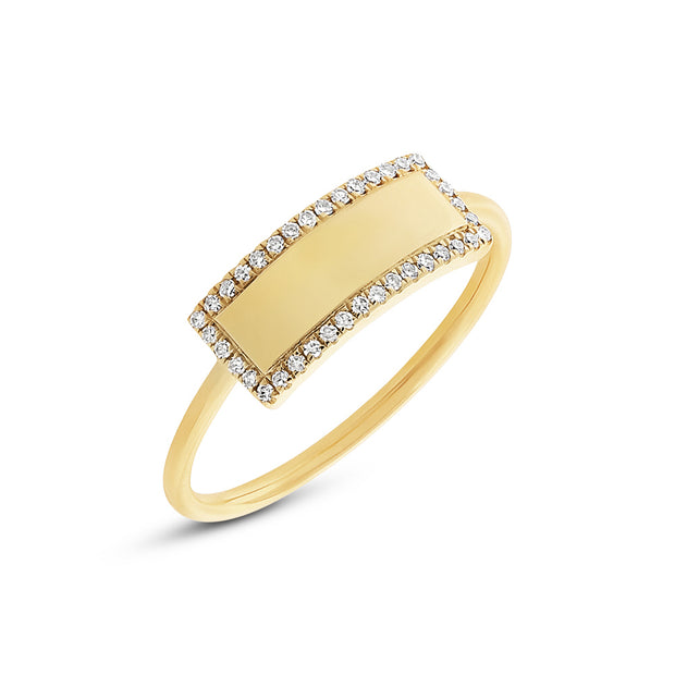 Diamond Bar Ring