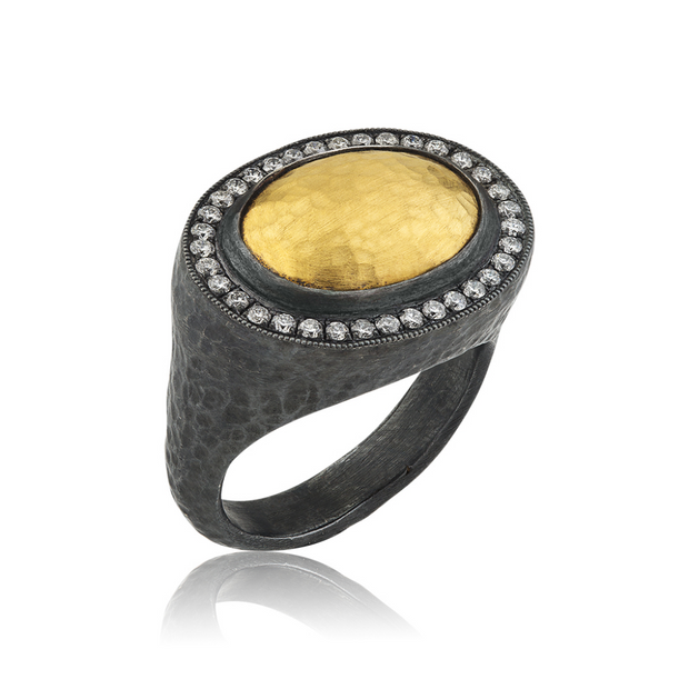 24K Diamond Ring