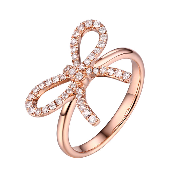 Diamond Bow Ring