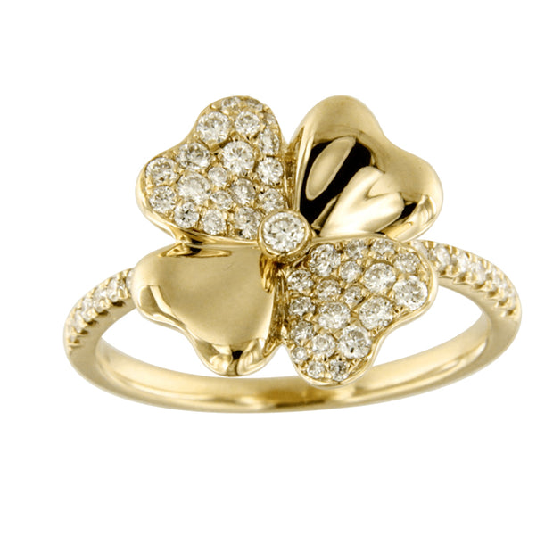 Diamond Flower Ring