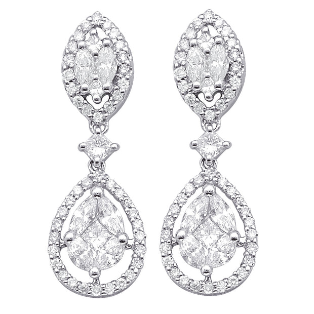 Diamond Drop Earrings