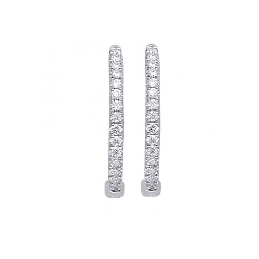Diamond Hoop Earrings