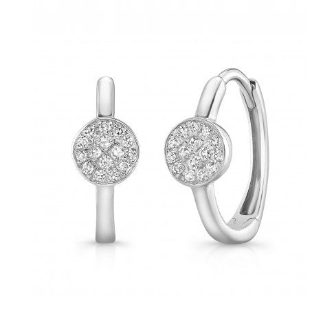 Diamond Huggie Earrings