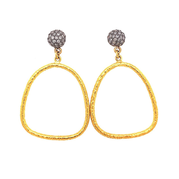 24K Diamond Earrings Bianca Jewelry