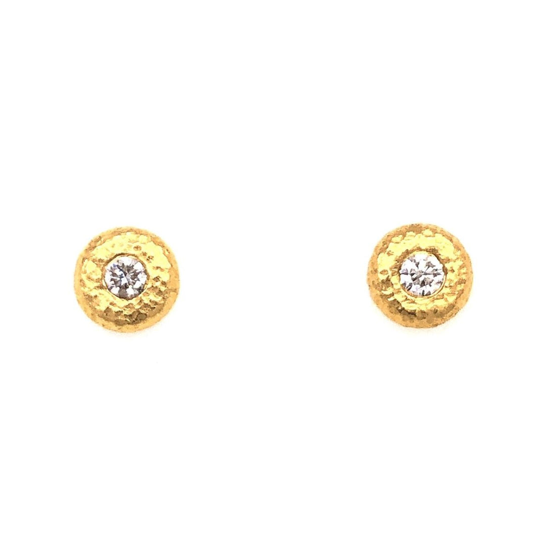 24k diamond earrings discount