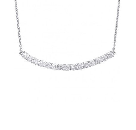 Diamond Bar Necklace