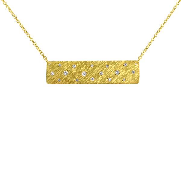 Diamond Bar Necklace