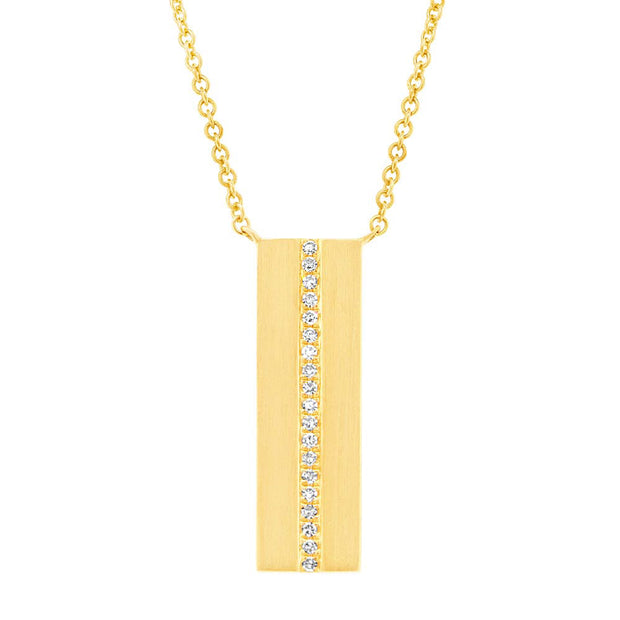 Diamond Bar Necklace