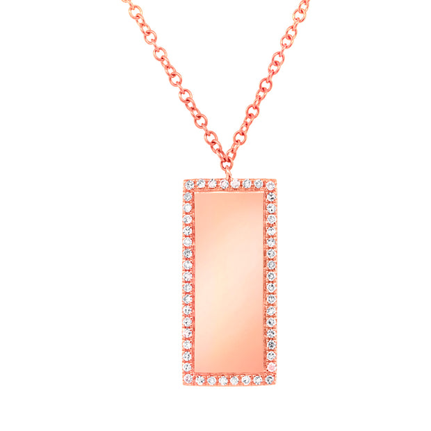 Diamond Bar Necklace