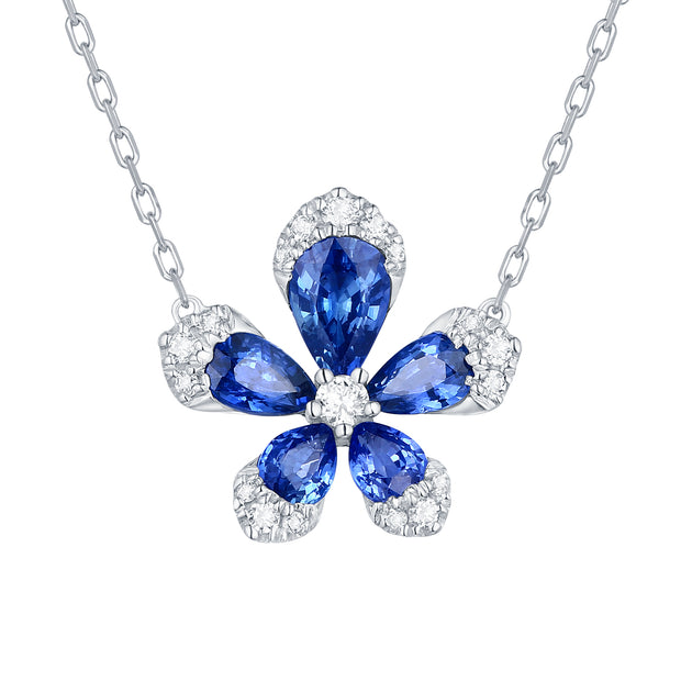 Sapphire and Diamond Necklace