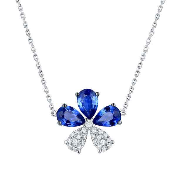 Sapphire and Diamond Necklace