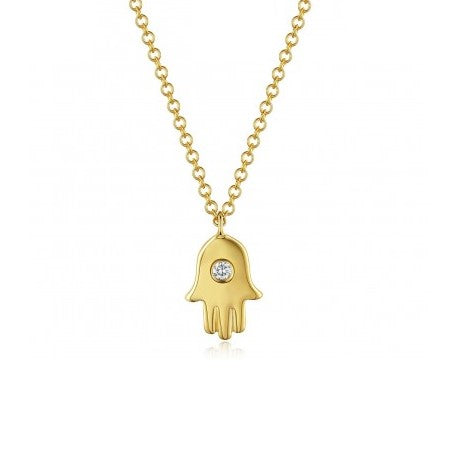 Diamond Hamsa Necklace