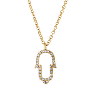 Diamond Hamsa Necklace