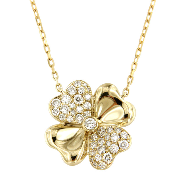 Diamond Flower Necklace