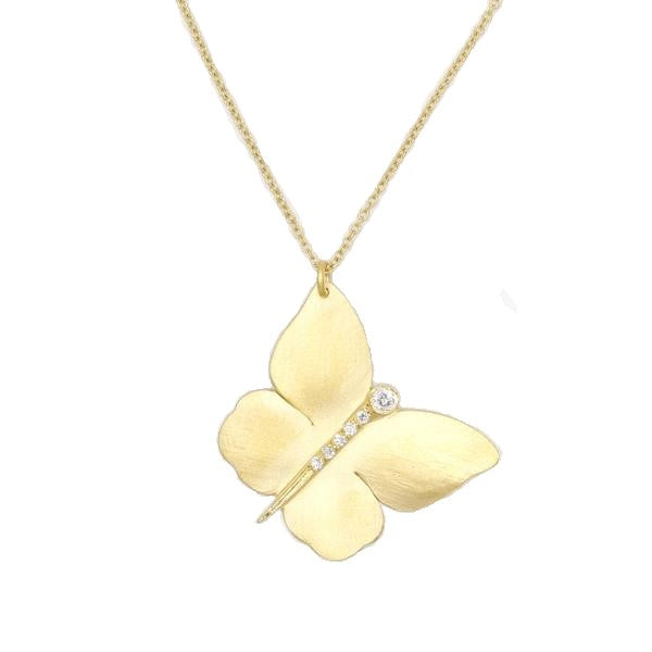 Diamond Butterfly Necklace