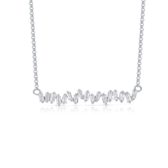 Diamond Bar Necklace