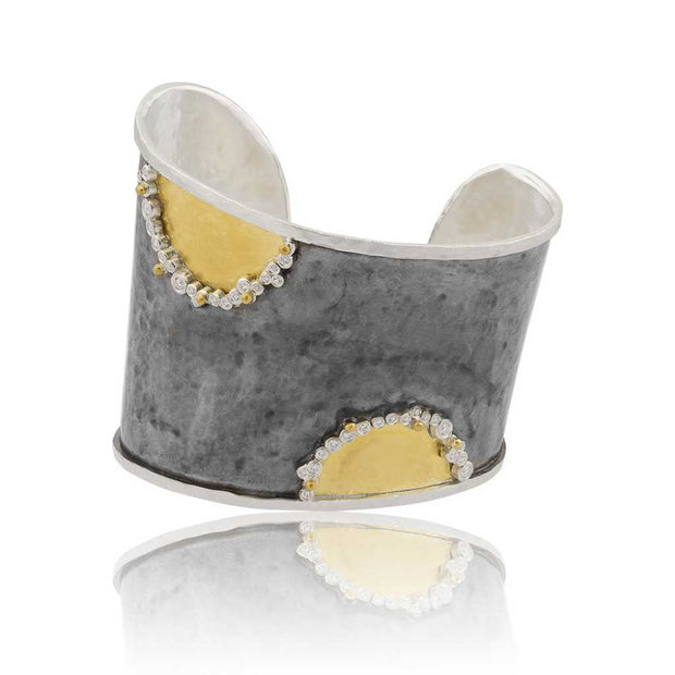 24K Diamond Cuff Bracelet