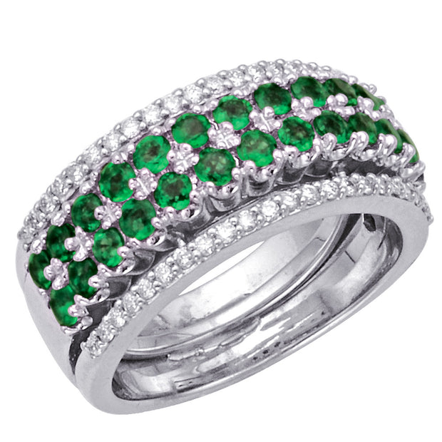 Emerald and Diamond Ring