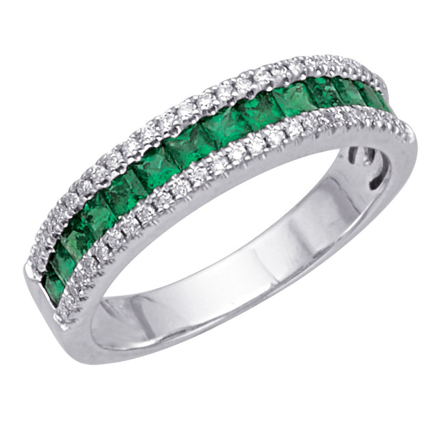 Emerald and Diamond Ring