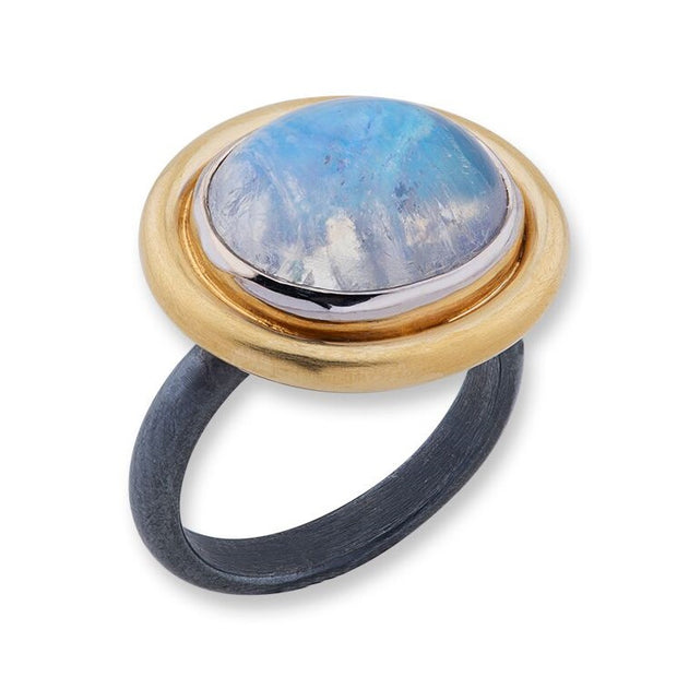 24K Moonstone Ring