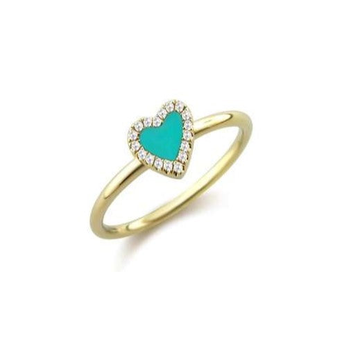 Turquoise and Diamond Ring