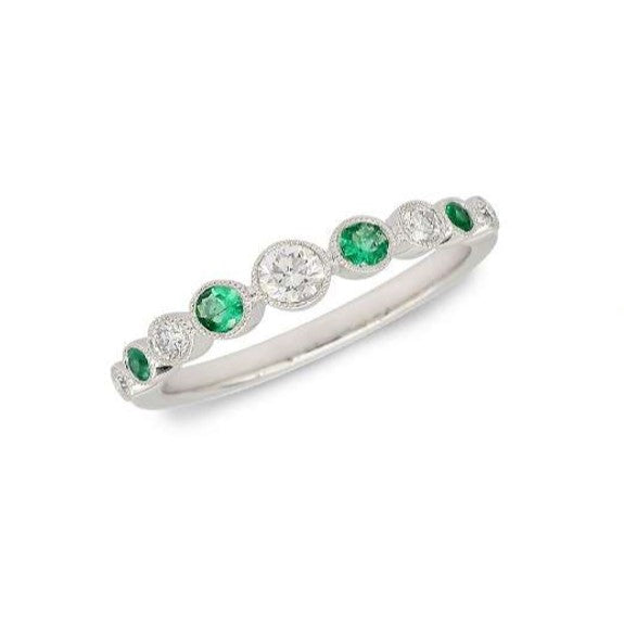 Emerald and Diamond Ring