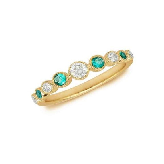 Emerald and Diamond Ring