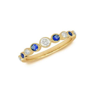 Sapphire and Diamond Ring