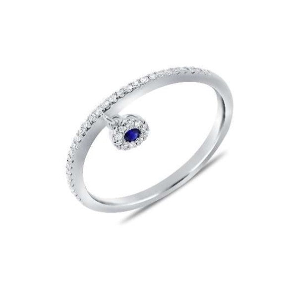 Sapphire and Diamond Ring