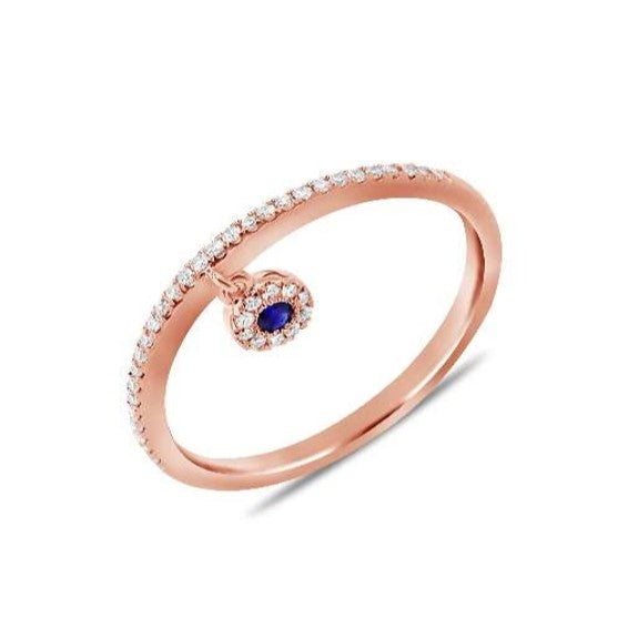 Sapphire and Diamond Ring