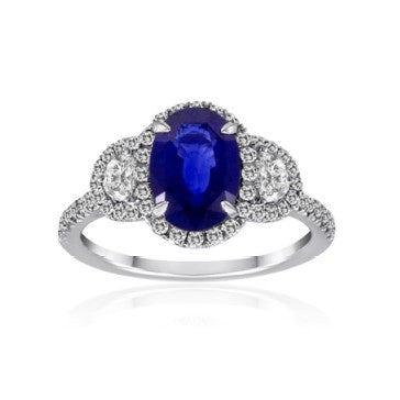 Sapphire and Diamond Ring