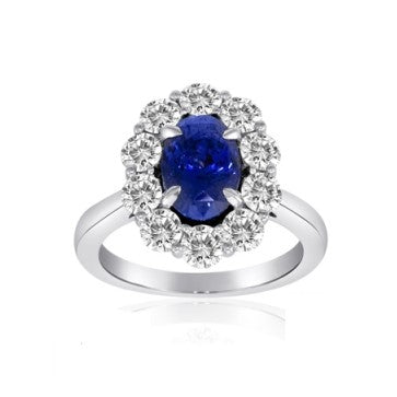 Sapphire and Diamond Ring