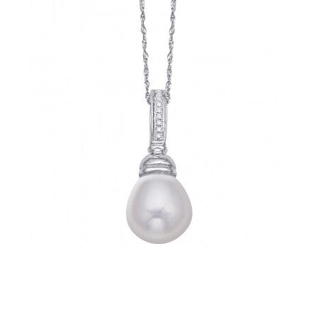 Pearl and Diamond Pendant