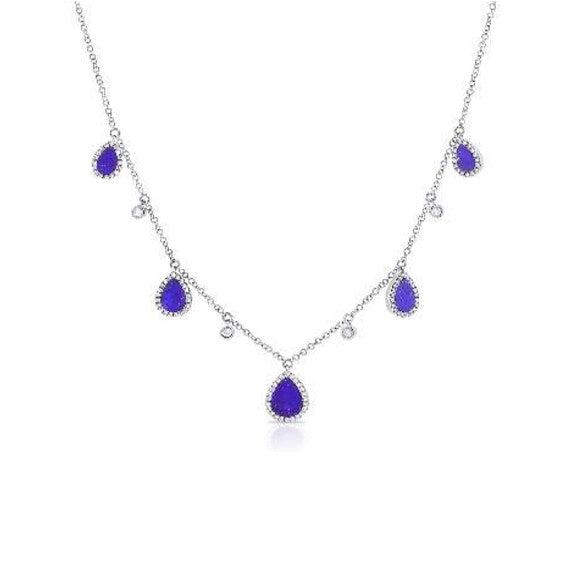 Lapis and Diamond Necklace