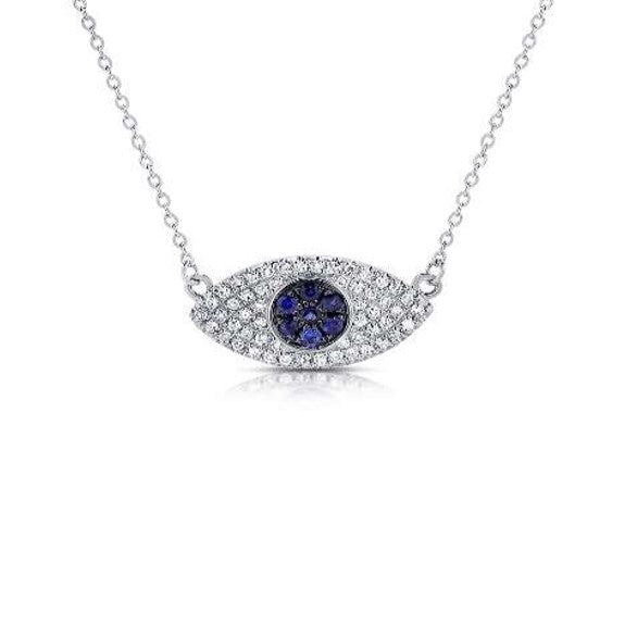 Diamond Evil Eye Necklace