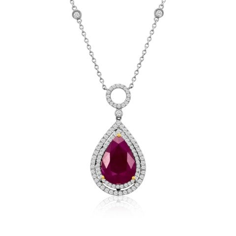 Ruby and Diamond Necklace