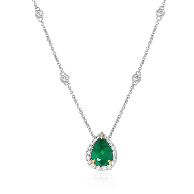 Emerald and Diamond Necklace