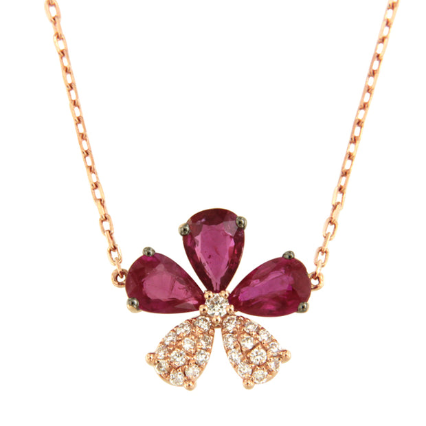 Ruby and Diamond Necklace