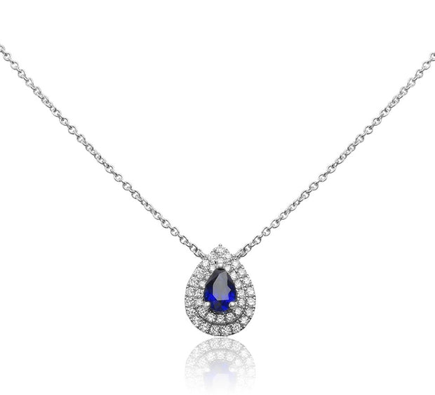 Sapphire and Diamond Necklace