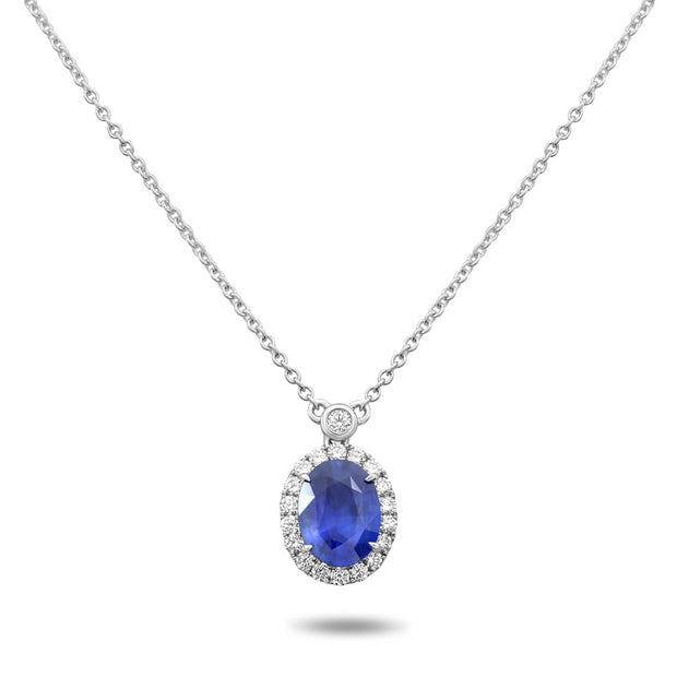 Sapphire and Diamond Necklace