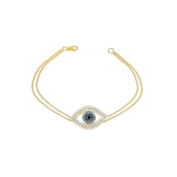 Diamond Evil Eye Bracelet