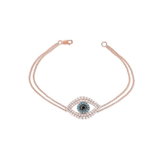 Diamond Evil Eye Bracelet