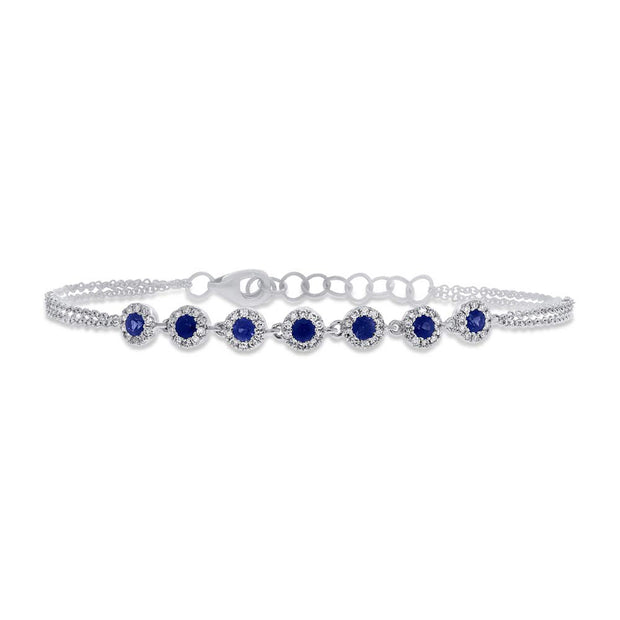 Sapphire and Diamond Bracelet